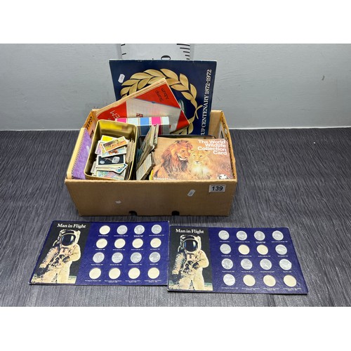 139 - Good box Brooke Bond, Barratt + Co. Ltd Kellogg etc cards
