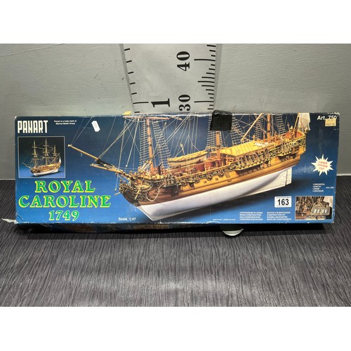 163 - Royal Caroline 1749 craft kit boat