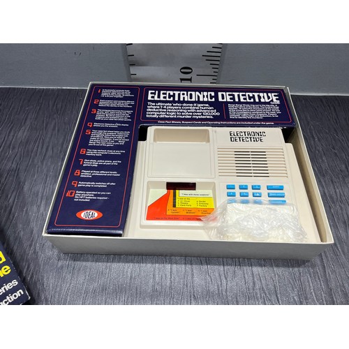 168 - Vintage electronic detective game, very good condition boxed with instructions