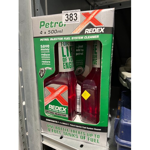 383 - 3 Bottles x 500 ml redex petrol fuel system cleaner