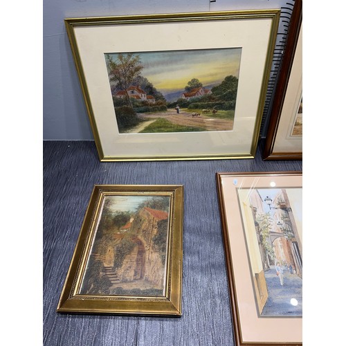 367 - 4 Framed pictures/ watercolours Spencer Coleman etc