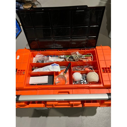 351 - Tool box & tools