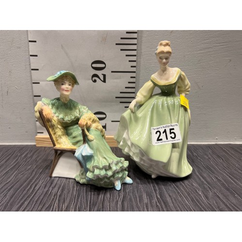 215 - 2 Royal doulton figures ascot, fair lady