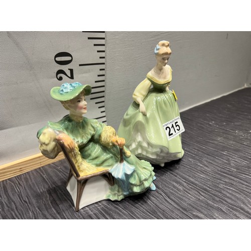 215 - 2 Royal doulton figures ascot, fair lady