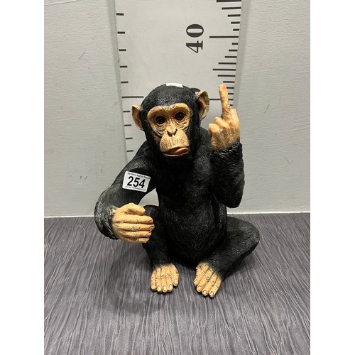 254 - Monkey advertising display wine bottle stand