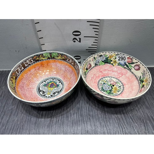 290 - 2 Maling bowls