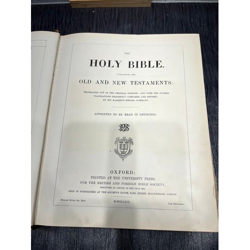 299 - Victorian bible presented to Mr Thomas stead NOV 4th 1871