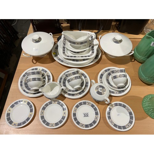 322 - Wedgwood 'Asia' Dinner & tea ware approx 43 pieces