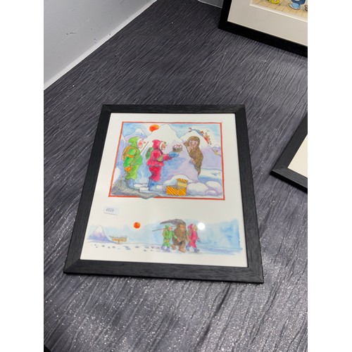 324 - Quantity watercolours , 7 are framed