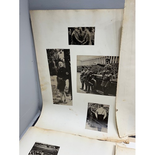 325 - Large folder early 20thC vintage photographs Hitler etc