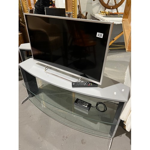 438 - Sony TV on stand + 1 other stand