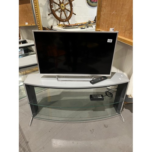 438 - Sony TV on stand + 1 other stand