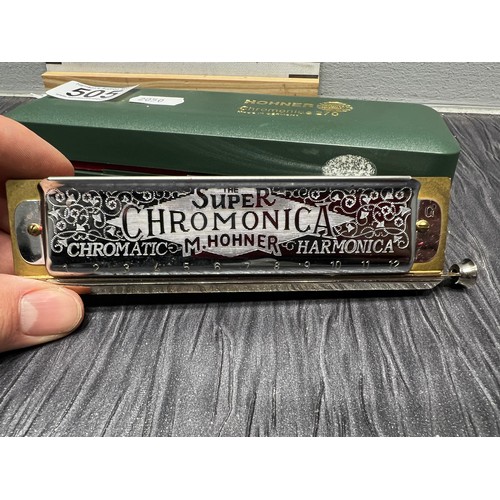 505 - Hohner chromonica 270 in case