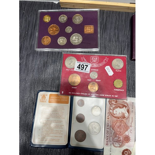 497 - 3 Proof sets of British coins