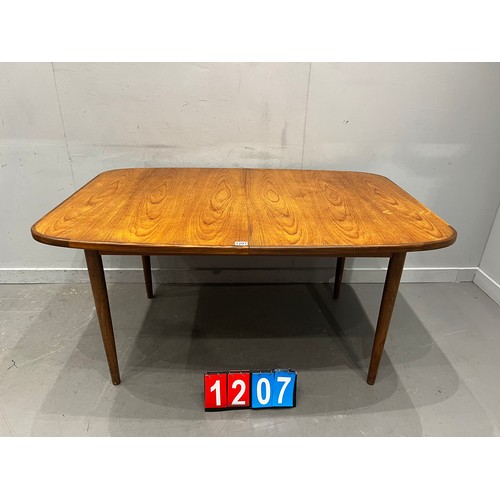 1207 - G-plan fresco mid century teak extending dining table