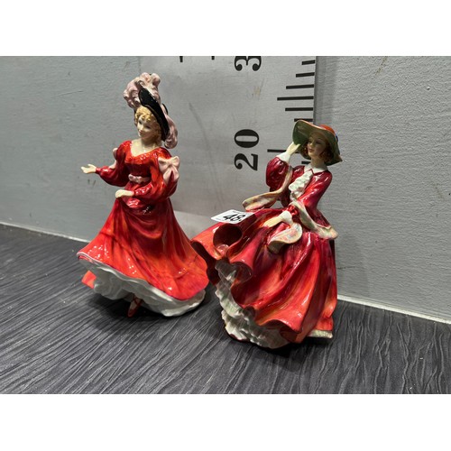 483 - 2 Royal Doulton lady figures