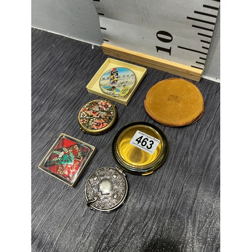 463 - 6 Powder /Mirror compacts Vogue ,Japanese etc