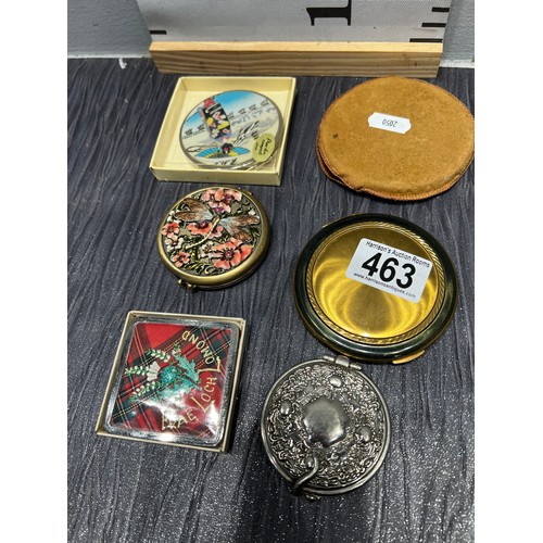 463 - 6 Powder /Mirror compacts Vogue ,Japanese etc