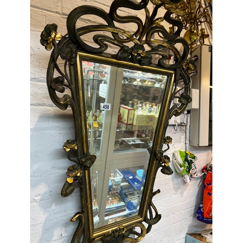 458 - Early Antique period gilt mirror A/F