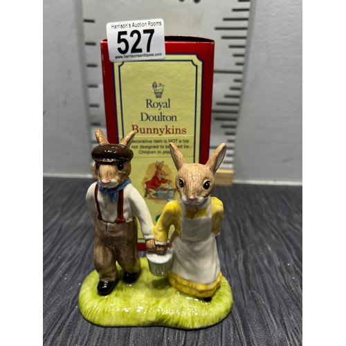 527 - Royal Doulton Bunnykins Jack & Jill boxed