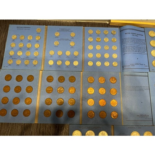 540 - 5 coin collection sets ,British florins ,shillings ,half crowns , sixpence half pennies