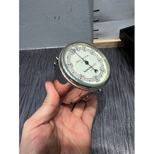 589 - Vintage speed indicator boxed Harding Rhodes & co