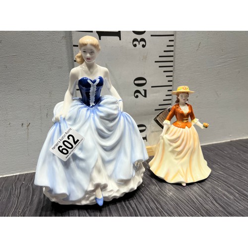 602 - 2 Royal Doulton figures