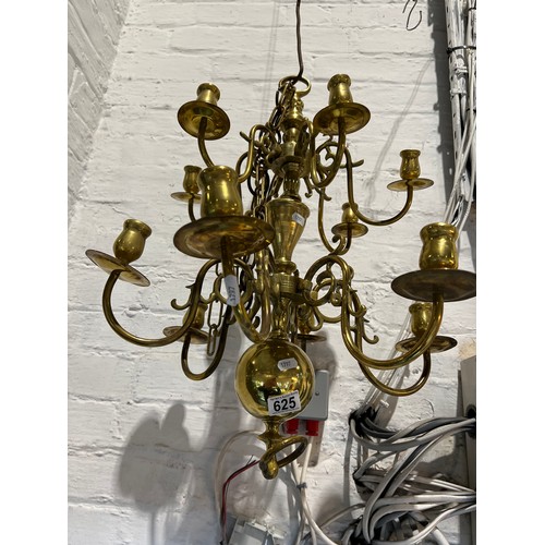 625 - 16th Century style french brass Chandelier