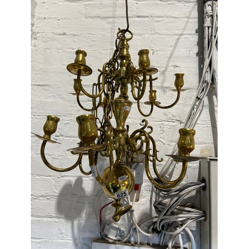 625 - 16th Century style french brass Chandelier