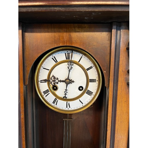 626 - Victorian Vienna wall clock  missing glass front