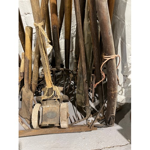 629 - Large quantity Vintage garden tools