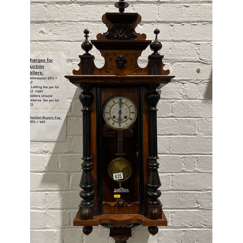 635 - Victorian Vienna wall clock