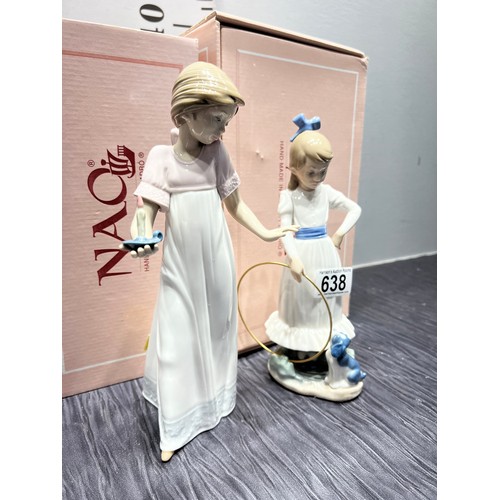 638 - 2 Boxed Nao by Lladro figures