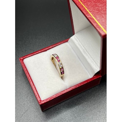 547 - 9ct gold eternity ring 1.8g gross size N  box not included