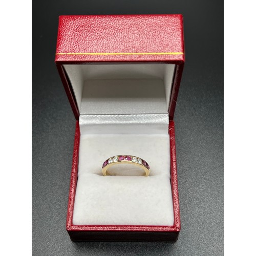 547 - 9ct gold eternity ring 1.8g gross size N  box not included