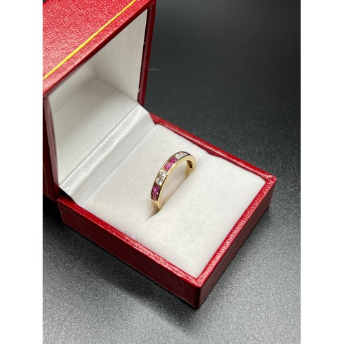 547 - 9ct gold eternity ring 1.8g gross size N  box not included