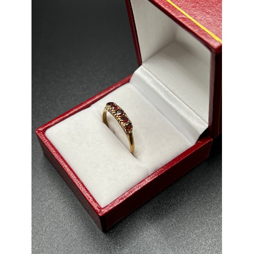 549 - 9ct gold dress ring size P 1.89g gross box not included