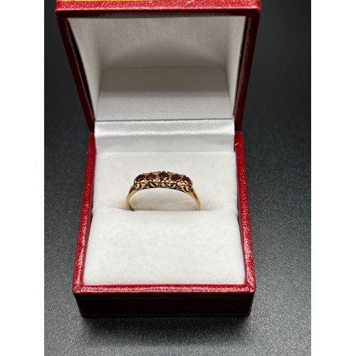 549 - 9ct gold dress ring size P 1.89g gross box not included