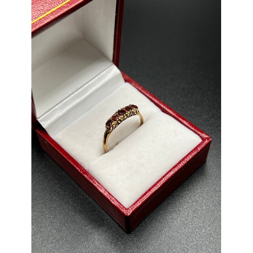 549 - 9ct gold dress ring size P 1.89g gross box not included