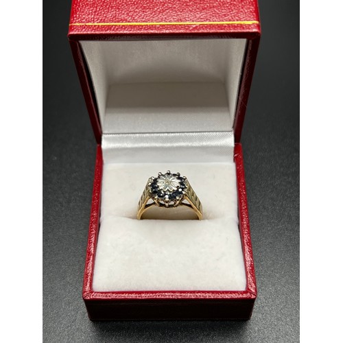 550 - 9ct gold ring 3.5g gross size M box not included