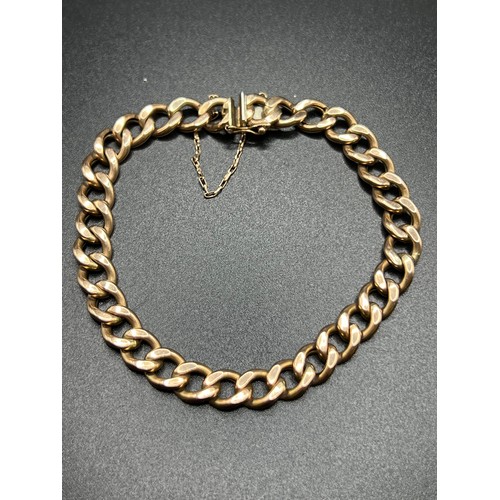 566 - 9ct gold wrist chain 15.7grams