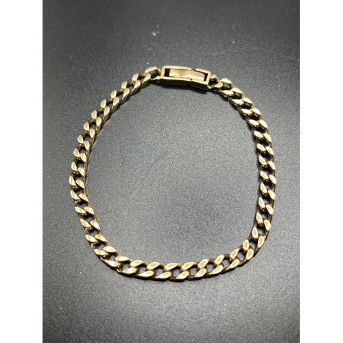 567 - Heavy 9ct gold wrist chain 22.6 grams