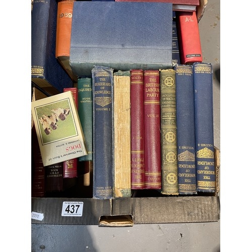 437 - 2 Boxes books millars antiques etc