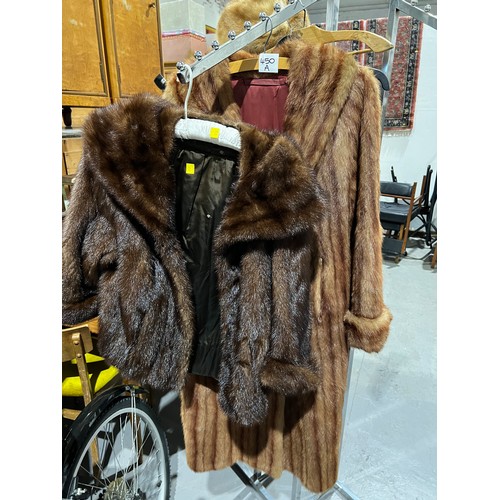 450A - 1 Fur coat + 1 Fur jacket