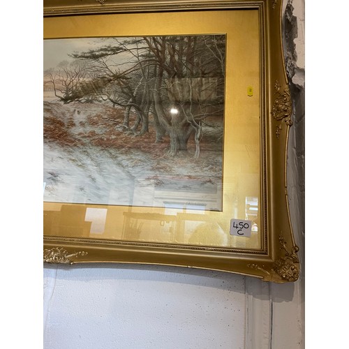 450C - impressive Picture in gilt frame