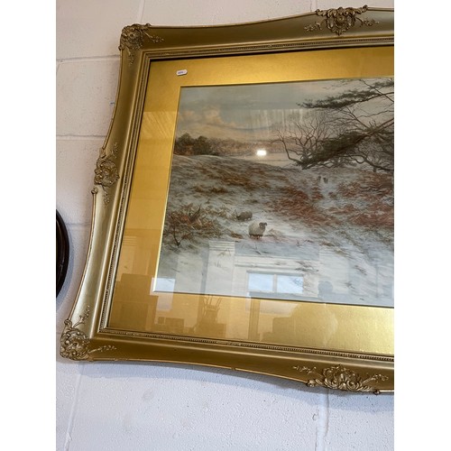 450C - impressive Picture in gilt frame