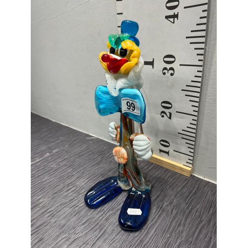 99 - Large murano glass clown