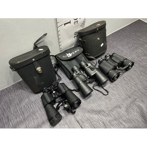 48 - 3 Pairs binoculars