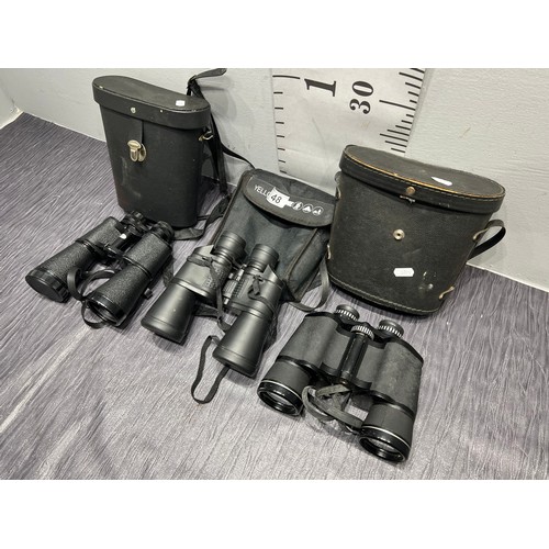 48 - 3 Pairs binoculars