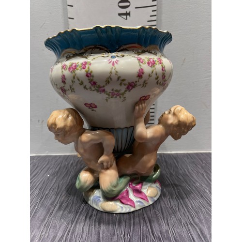 24 - Porcelain cherub bowl